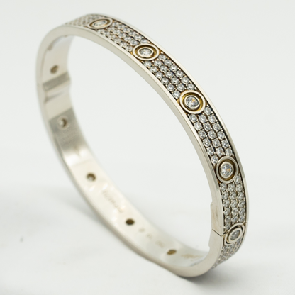 ¡®Moco¡¯LOVE BRACELET 6.1MM DIAMOND-PAVED 10 BIG DIAMONDS