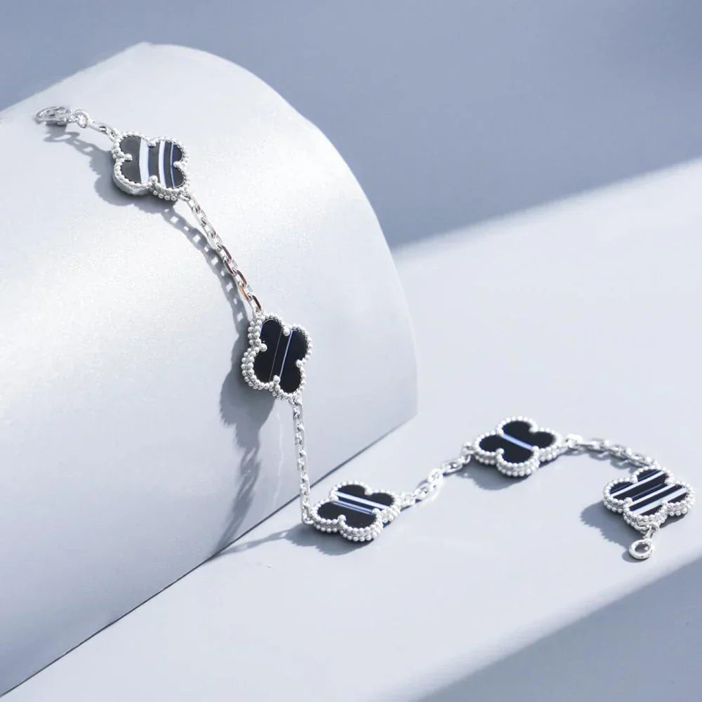 [Moco]New  CLOVER 5 MOTIF PULSAR STONE BRACELET COLLECTION