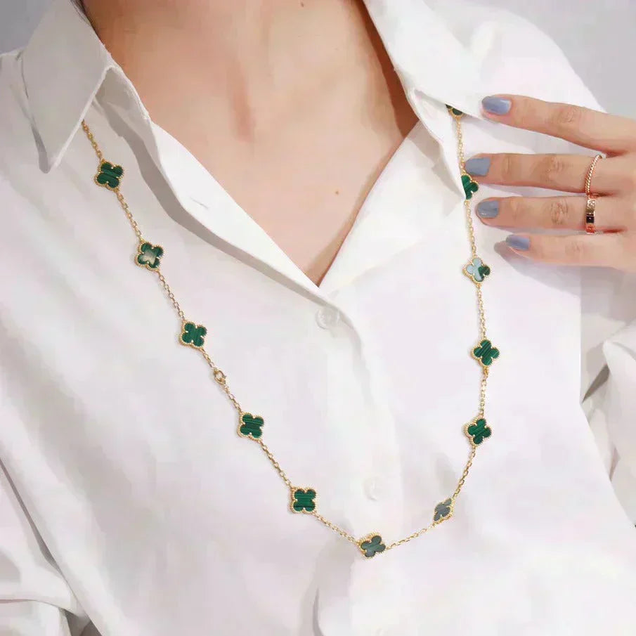 ¡®Moco¡¯CLOVER 20 MOTIFS MALACHITE GOLD
