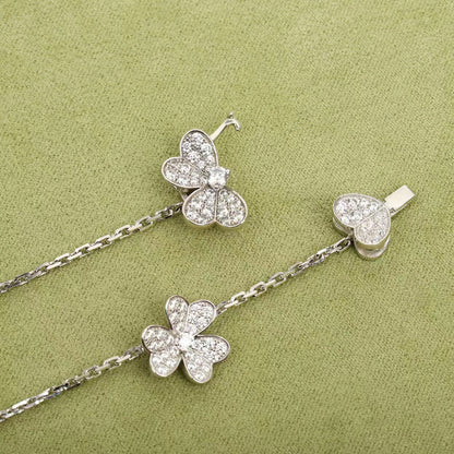 ¡®Moco¡¯FRIVOLE SILVER 9 FLOWERS NECKLACE
