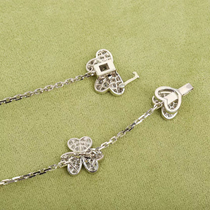 ¡®Moco¡¯FRIVOLE SILVER 9 FLOWERS NECKLACE