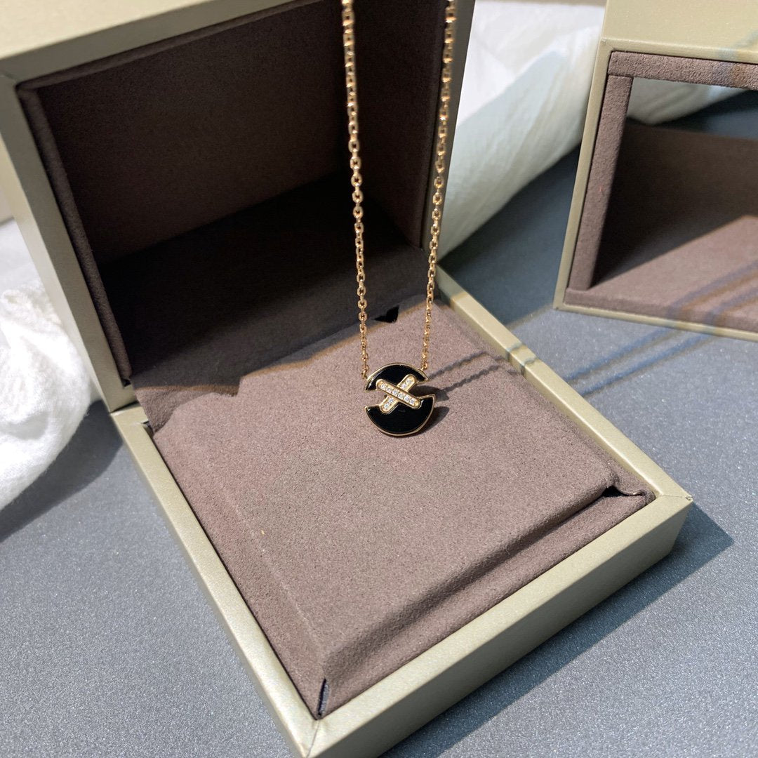 ¡®Moco¡¯JEUX DE PINK GOLD DIAMOND NECKLACE