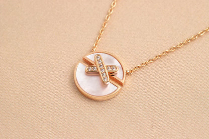 ¡®Moco¡¯JEUX DE ROSE GOLD DIAMOND NECKLACE