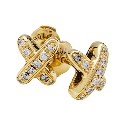 ¡®Moco¡¯JEUX DE GOLD DIAMOND EARRINGS