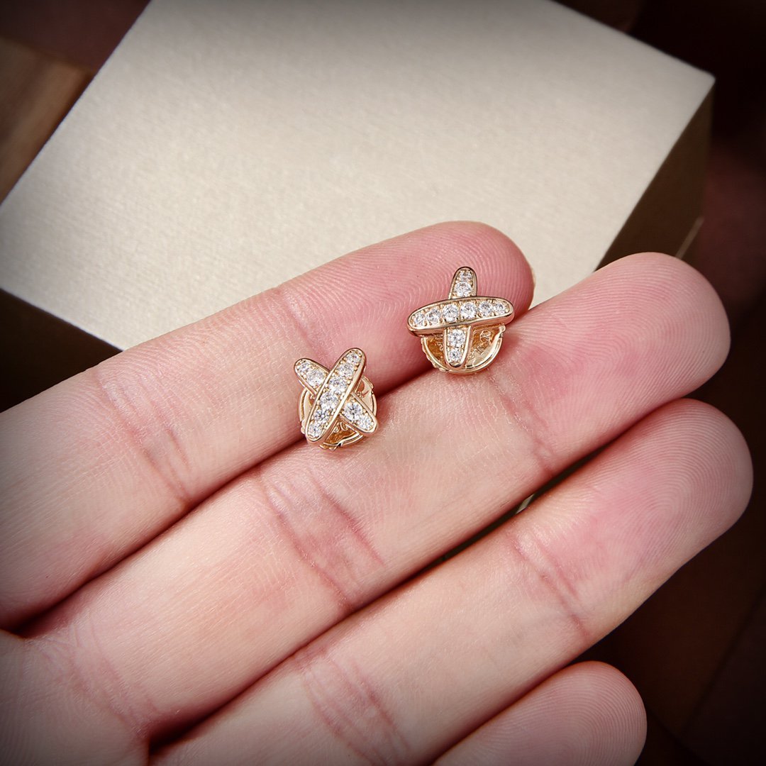 ¡®Moco¡¯JEUX DE GOLD DIAMOND EARRINGS