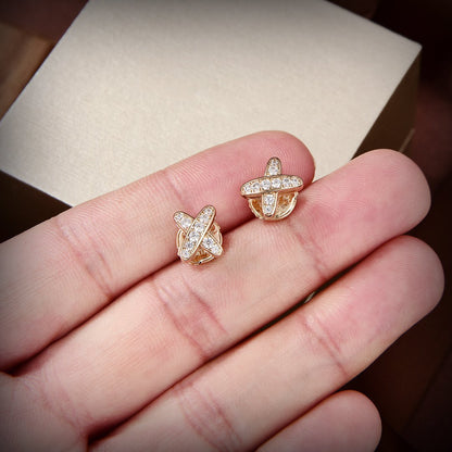 ¡®Moco¡¯JEUX DE GOLD DIAMOND EARRINGS
