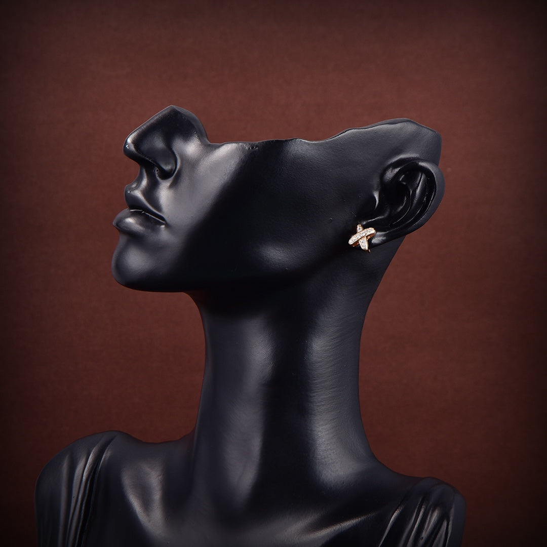 ¡®Moco¡¯JEUX DE GOLD DIAMOND EARRINGS