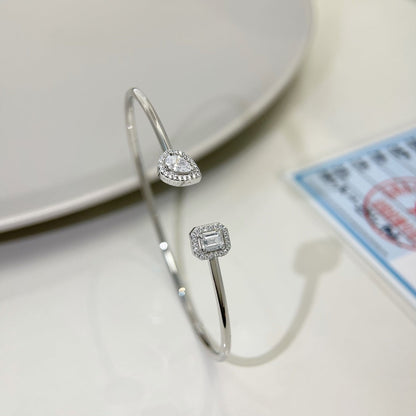 [ Moco ]JONC FLEX MY TWIN TOI & MOI SILVER DIAMOND BRACELET