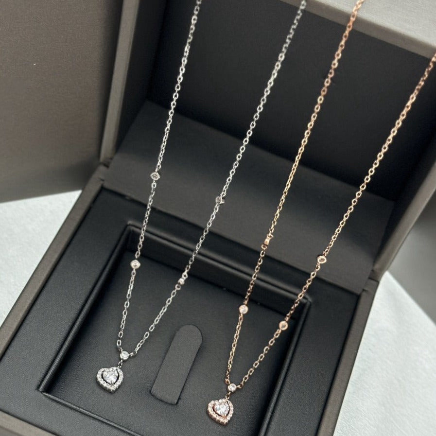 [ Moco ]JOY HEART DIAMOND NECKLACE