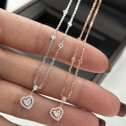 [ Moco ]JOY HEART DIAMOND NECKLACE