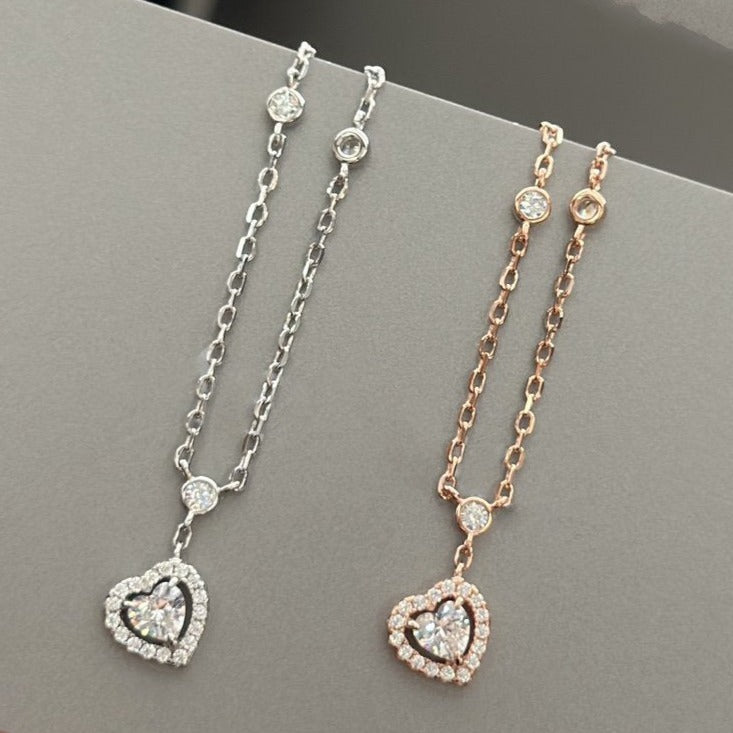 [ Moco ]JOY HEART DIAMOND NECKLACE