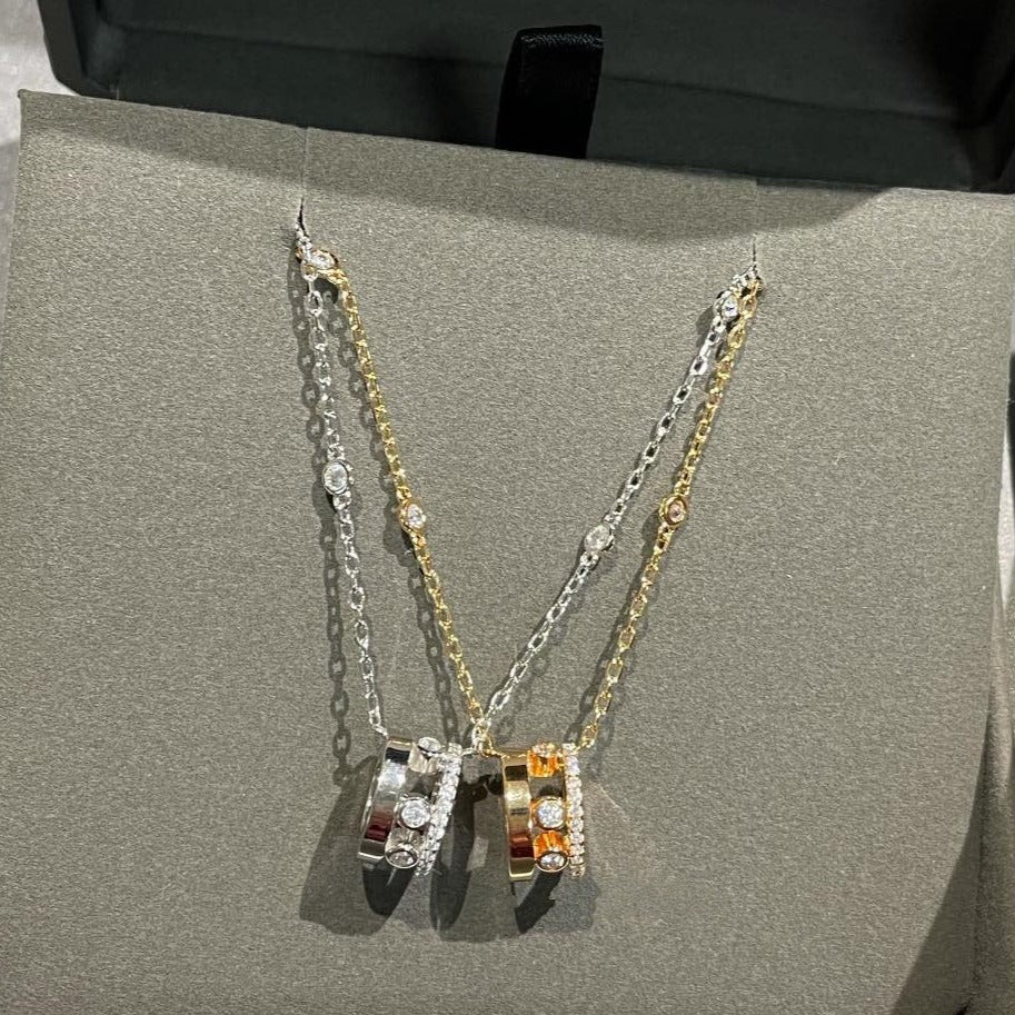 [ Moco ]CHAIN MOVE ROMANE PEDAND NECKLACE