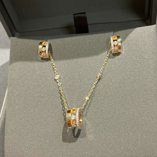 [ Moco ]CHAIN MOVE ROMANE PEDAND NECKLACE