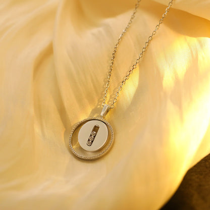 [ Moco ] Moco  MOVE MM SILVER DIAMOND NECKLACE