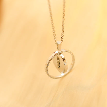 [ Moco ] Moco  MOVE MM SILVER DIAMOND NECKLACE
