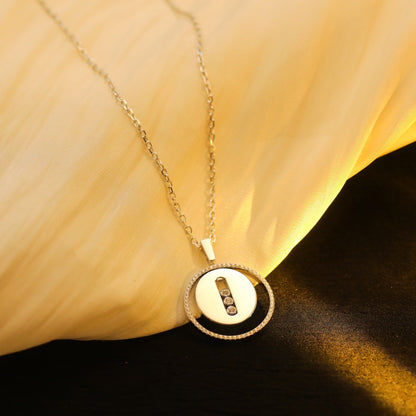 [ Moco ] Moco  MOVE MM SILVER DIAMOND NECKLACE