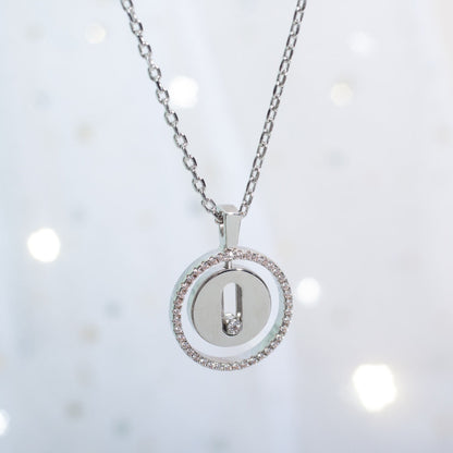 [ Moco ] Moco  MOVE PM NECKLACE SILVER DIAMOND