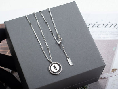 [ Moco ] Moco  MOVE PM NECKLACE SILVER DIAMOND