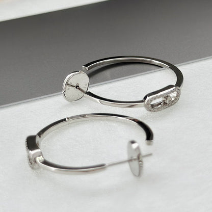 [ Moco ]CREOLES MOVE UNO PM DIAMOND EARRINGS