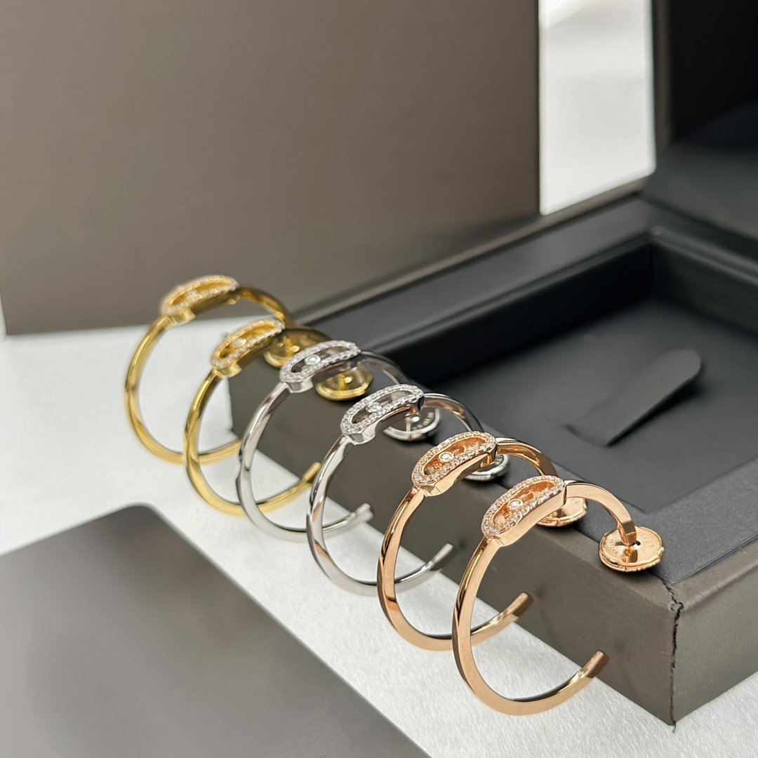 [ Moco ]CREOLES MOVE UNO PM DIAMOND EARRINGS