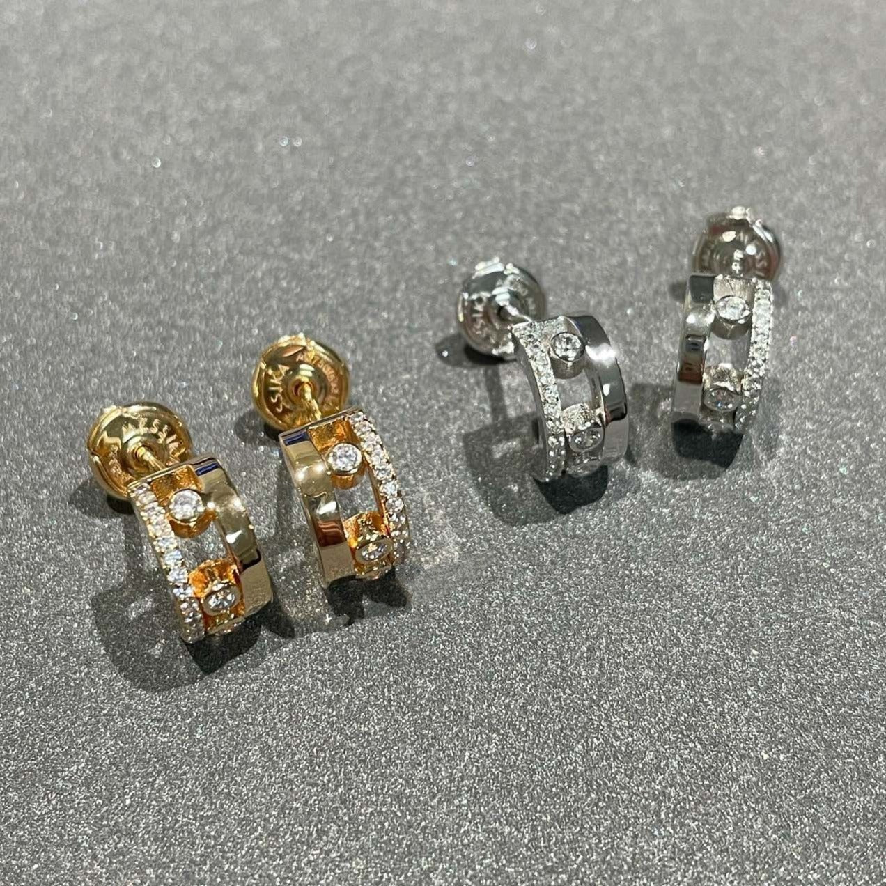 [ Moco ]MOVE ROMANE EARRINGS DIAMOND