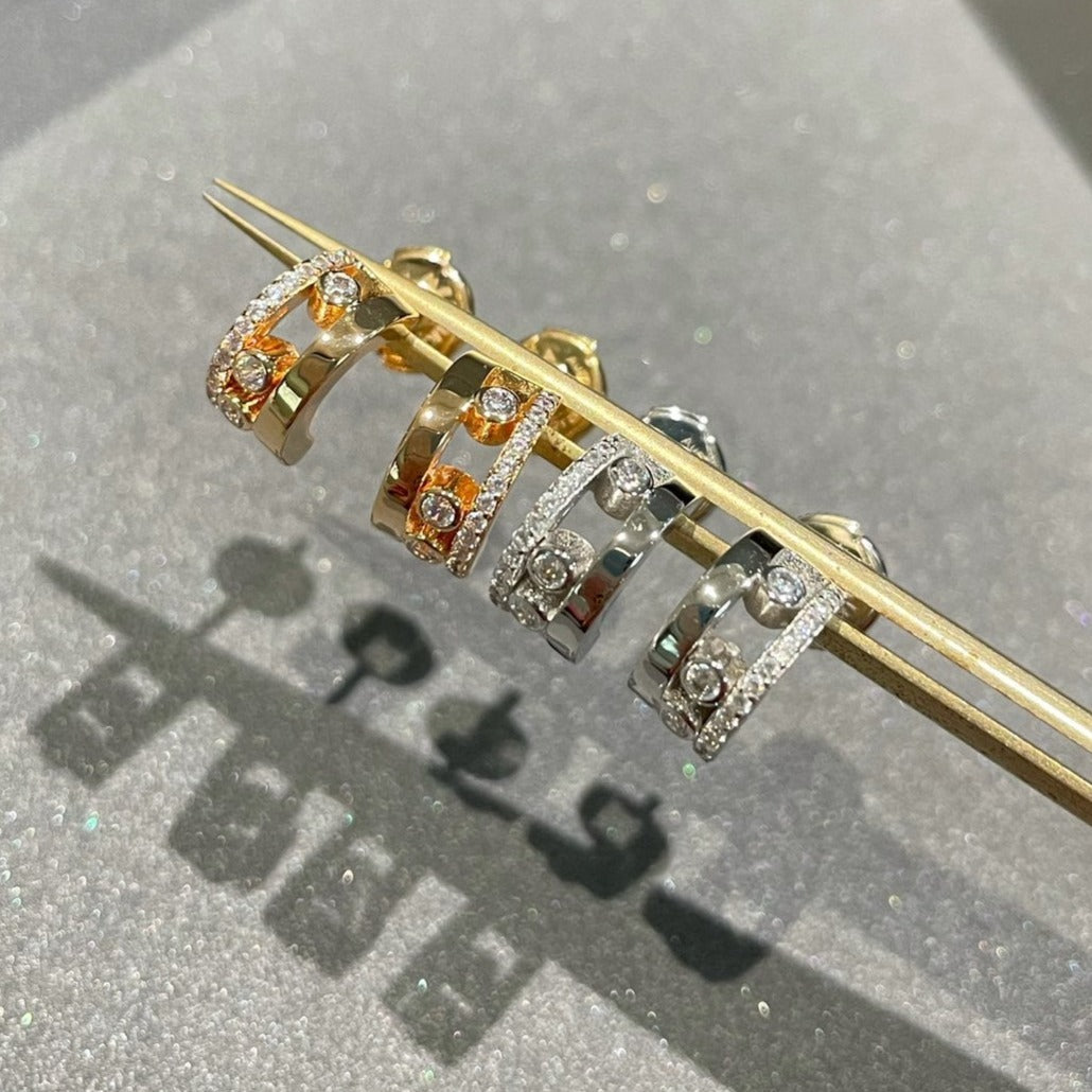 [ Moco ]MOVE ROMANE EARRINGS DIAMOND