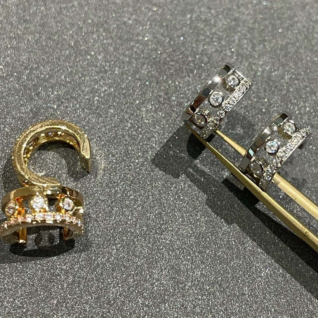 [ Moco ]MOVE ROMANE EARRINGS DIAMOND