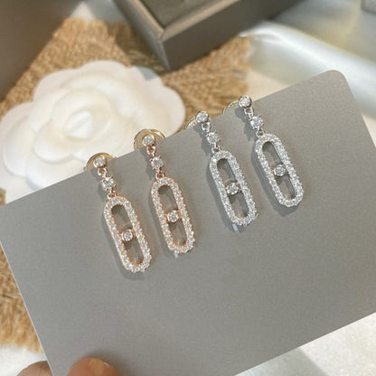 [ Moco ]DORMEUSES MOVE UNO DIAMOND EARRINGS