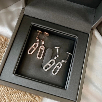 [ Moco ]DORMEUSES MOVE UNO DIAMOND EARRINGS