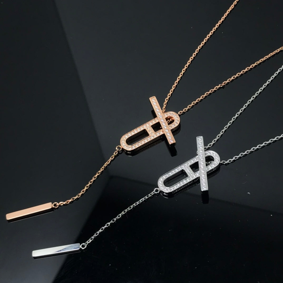 ¡®Moco¡¯HM NECKLACE PLATINUM ROSE GOLD DIAMOND
