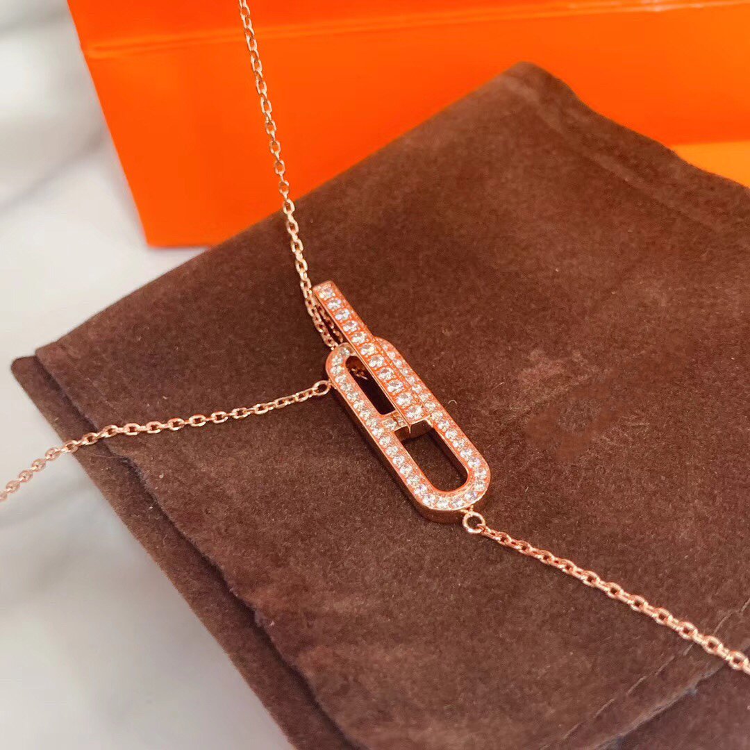 ¡®Moco¡¯HM NECKLACE PLATINUM ROSE GOLD DIAMOND