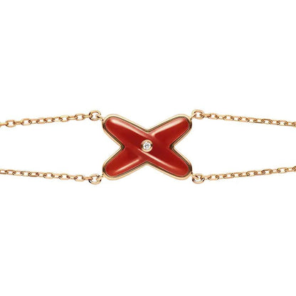 ¡®Moco¡¯JEUX BRACELET CARNELIAN PINK GOLD 1 DIAMOND