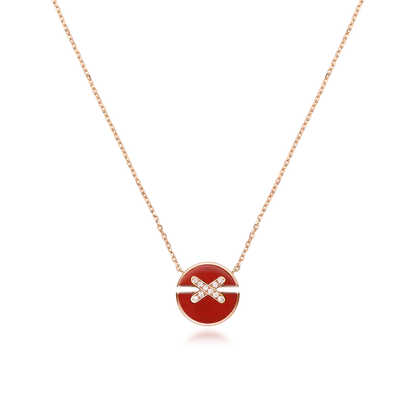 ¡®Moco¡¯JEUX DE ROSE GOLD DIAMOND NECKLACE