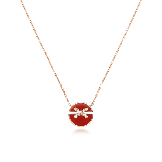 ¡®Moco¡¯JEUX DE ROSE GOLD DIAMOND NECKLACE