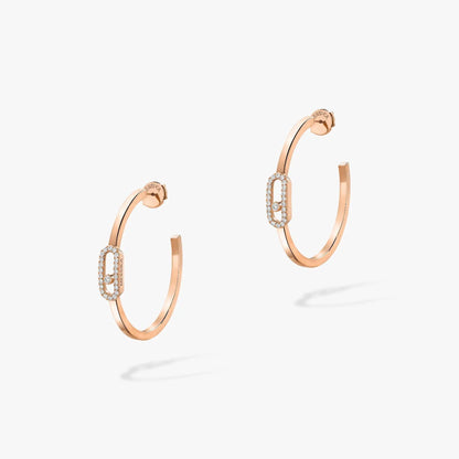 [ Moco ]CREOLES MOVE UNO PM DIAMOND EARRINGS