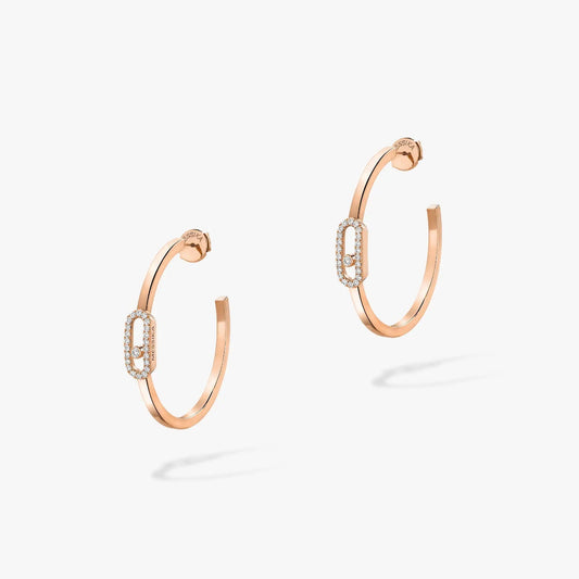[ Moco ]CREOLES MOVE UNO PM DIAMOND EARRINGS