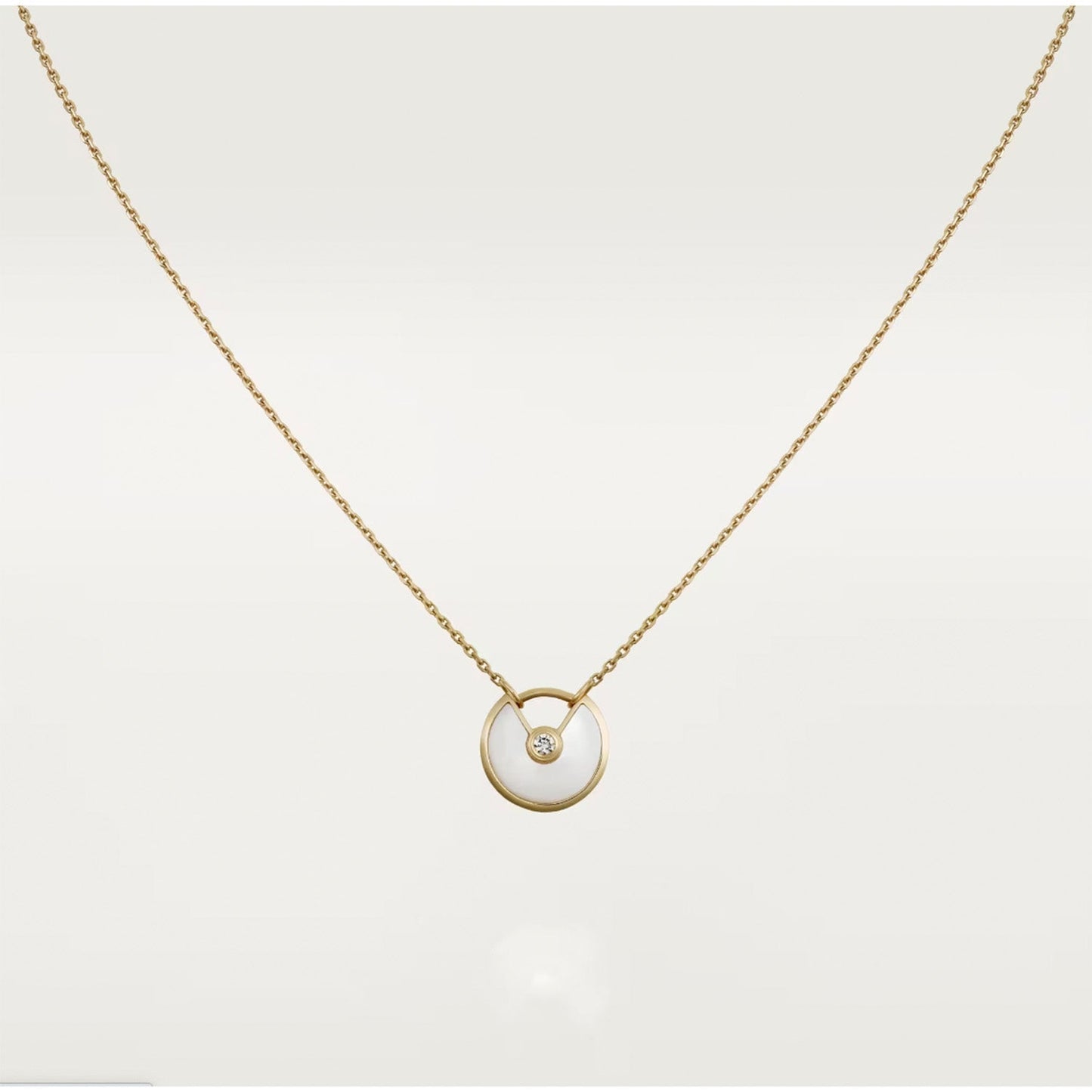 ¡®Moco¡¯AMULETTE ROSE GOLD MOP NECKLACE