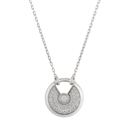 ¡®Moco¡¯AMULETTE SILVER FULL DIAMOND NECKLACE