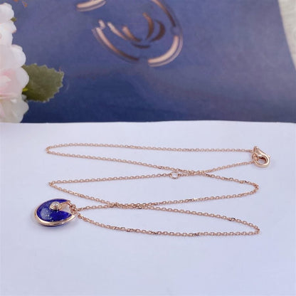 ¡®Moco¡¯AMULETTE ROSE GOLD AGATE NECKLACE
