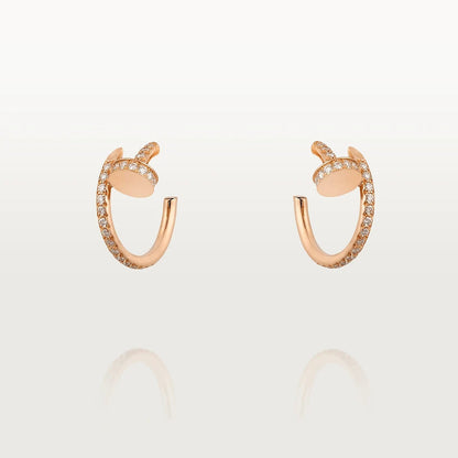 ¡®Moco¡¯JUSTE EARRINGS 12.75MM PINK GOLD DIAMOND
