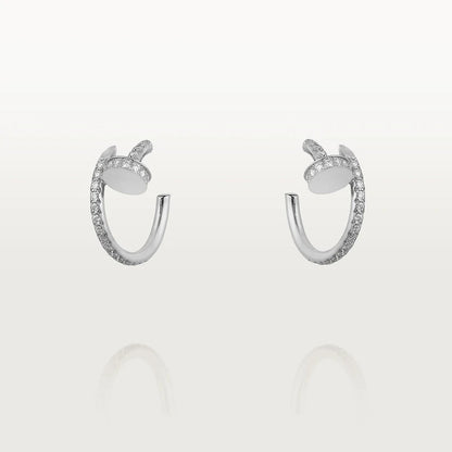 ¡®Moco¡¯JUSTE EARRINGS 12.75MM SILVER DIAMOND