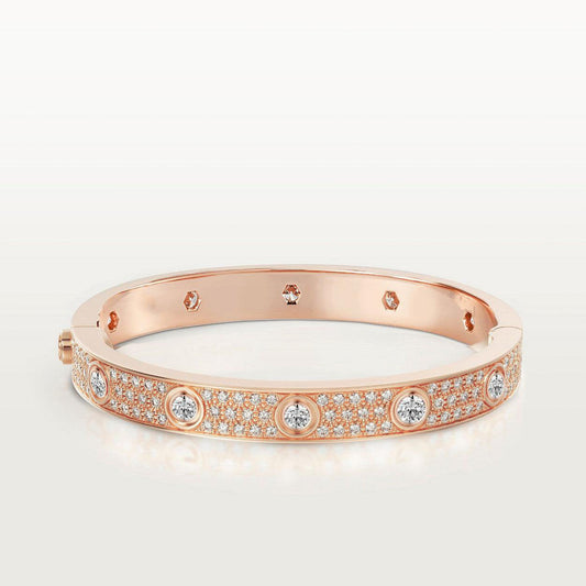 ¡®Moco¡¯LOVE BRACELET 6.1MM DIAMOND-PAVED 10 BIG DIAMONDS