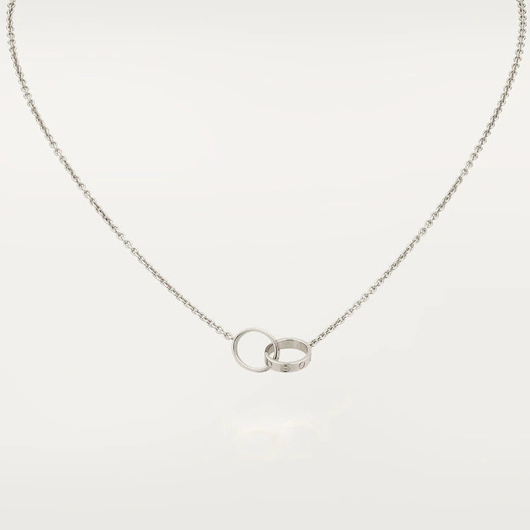 ¡®Moco¡¯LOVE NECKLACE PINK GOLD AND SILVER