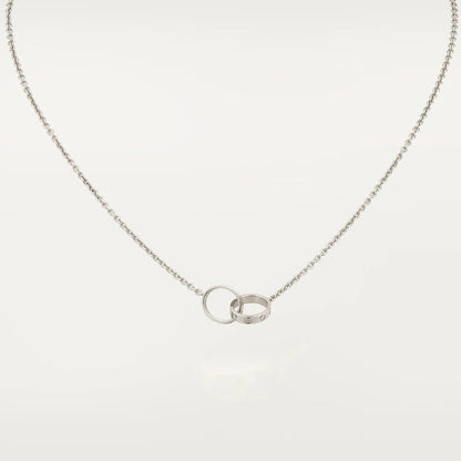 ¡®Moco¡¯LOVE NECKLACE PINK GOLD AND SILVER
