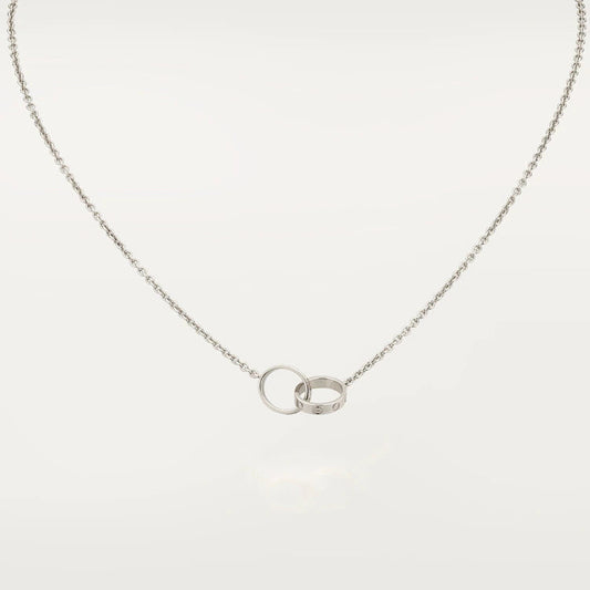 ¡®Moco¡¯LOVE NECKLACE PINK GOLD AND SILVER