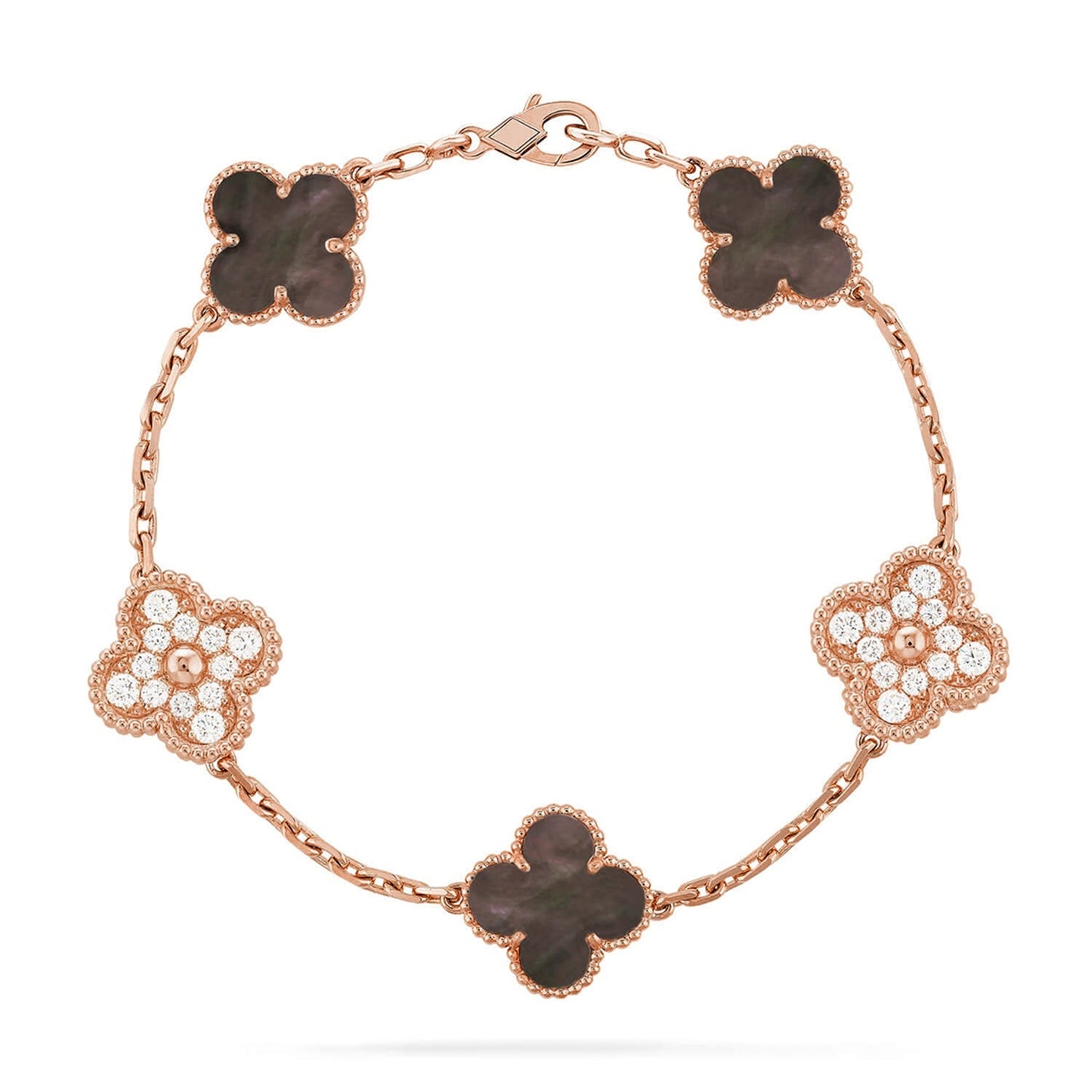 [Moco]New CLOVER 5 MOTIF GRAY MOP BRACELET COLLECTION