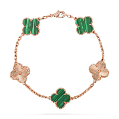 [Moco]New  CLOVER 5 MOTIF MALACHITE BRACELET COLLECTION