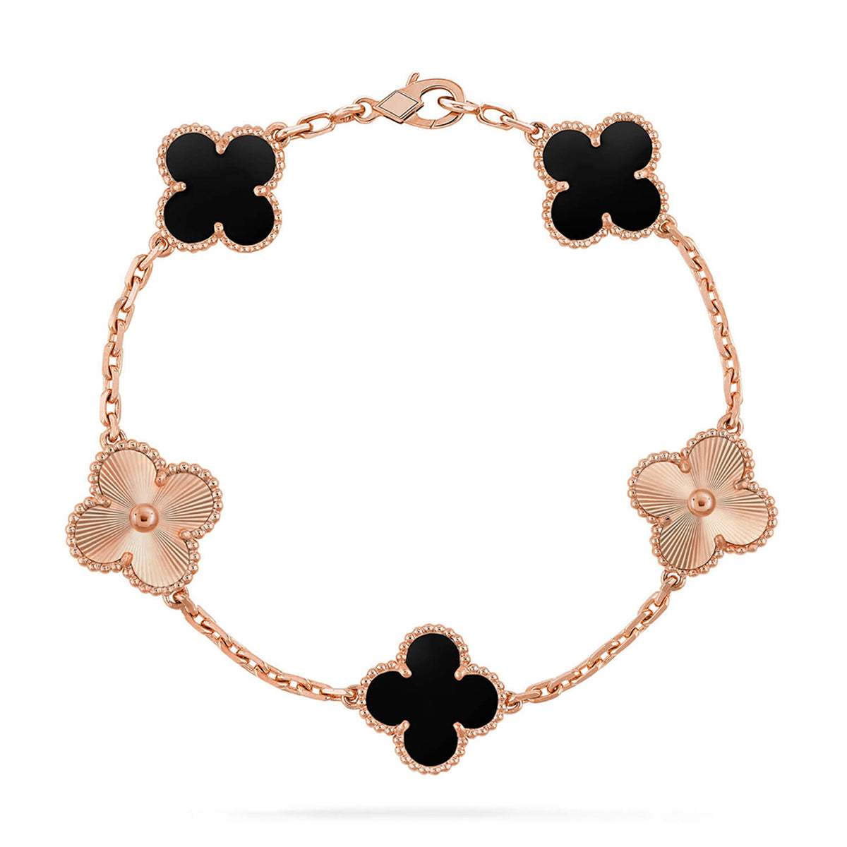 [Moco]New CLOVER 5 MOTIF ONYXS BRACELET COLLECTION