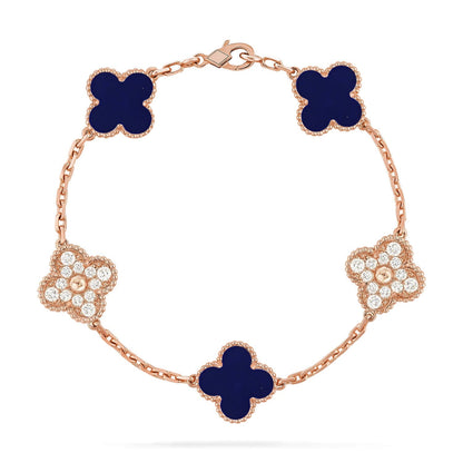 [Moco]New CLOVER 5 MOTIF LAPIS LAZULI BRACELET COLLECTION