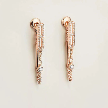 ¡®Moco¡¯CHAINE CHAOS DIAMOND DROP EARRINGS